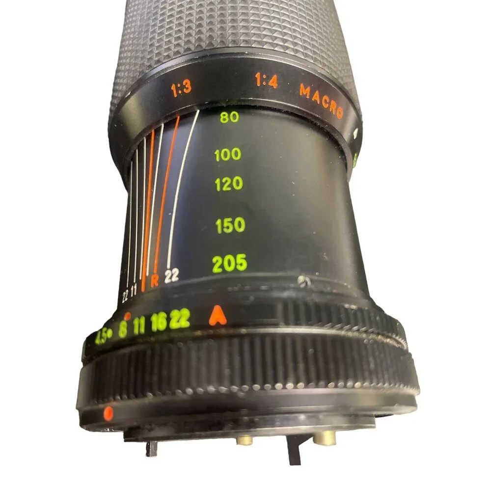 Chinar Zoom Camera Lens 80-205 mm Macro 1:4.5 SKU 1926